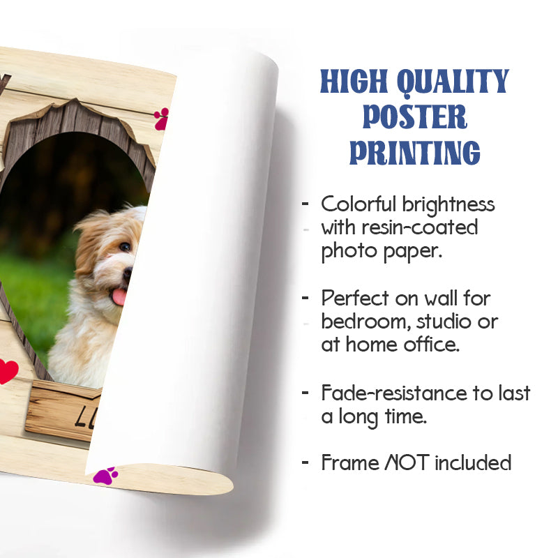 Custom Photo Sometimes A Very Special Dog Enters Our Lives- Pets Personalized Custom Horizontal Poster/Canvas - Sympathy Gift For Pet Owners, Pet Lovers
