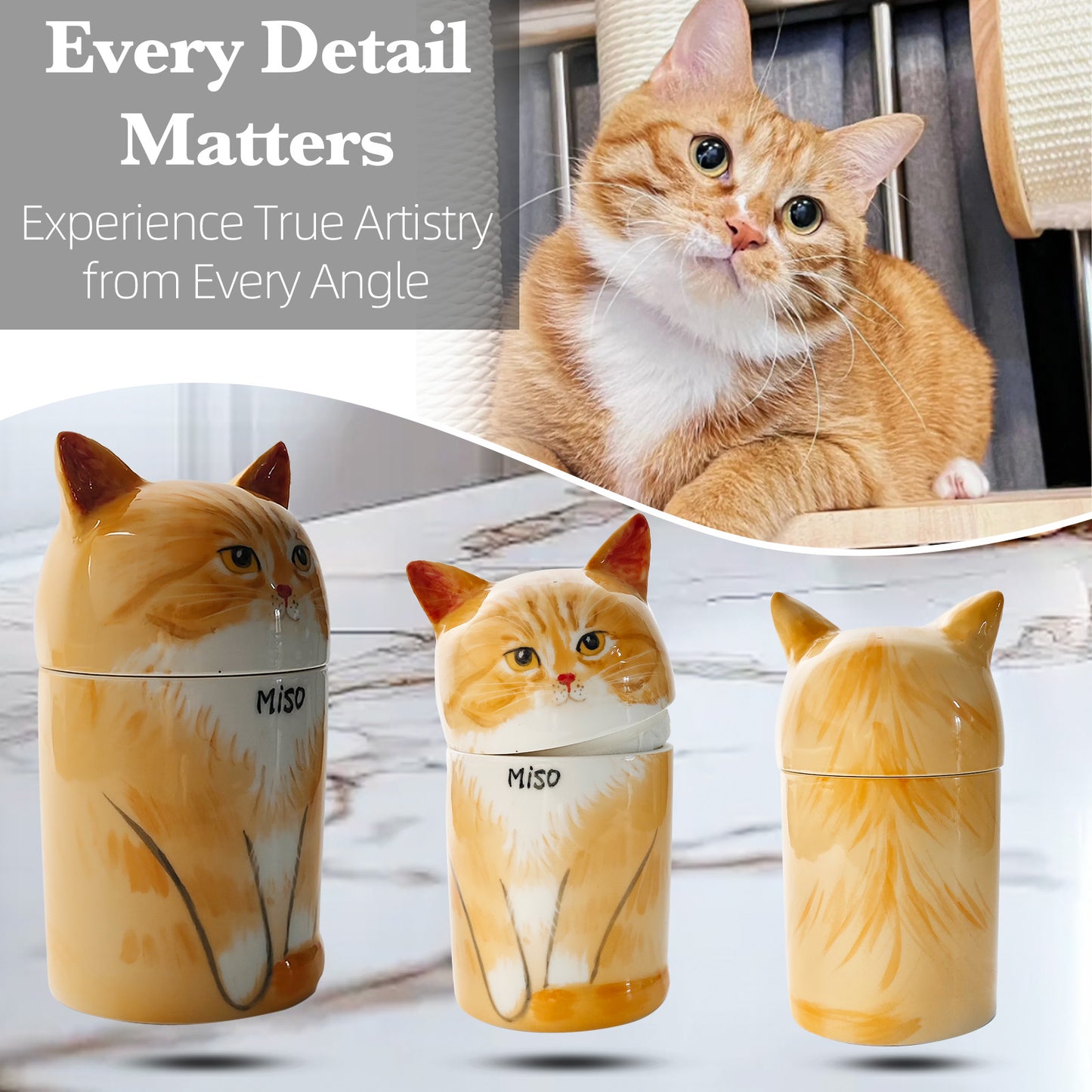 Custom Unique Hand-Painted Ceramic Pet Urn - A Special Keepsake for Your Loyal Friend-Sympathy Gift For Pet Owners, Pet Lovers