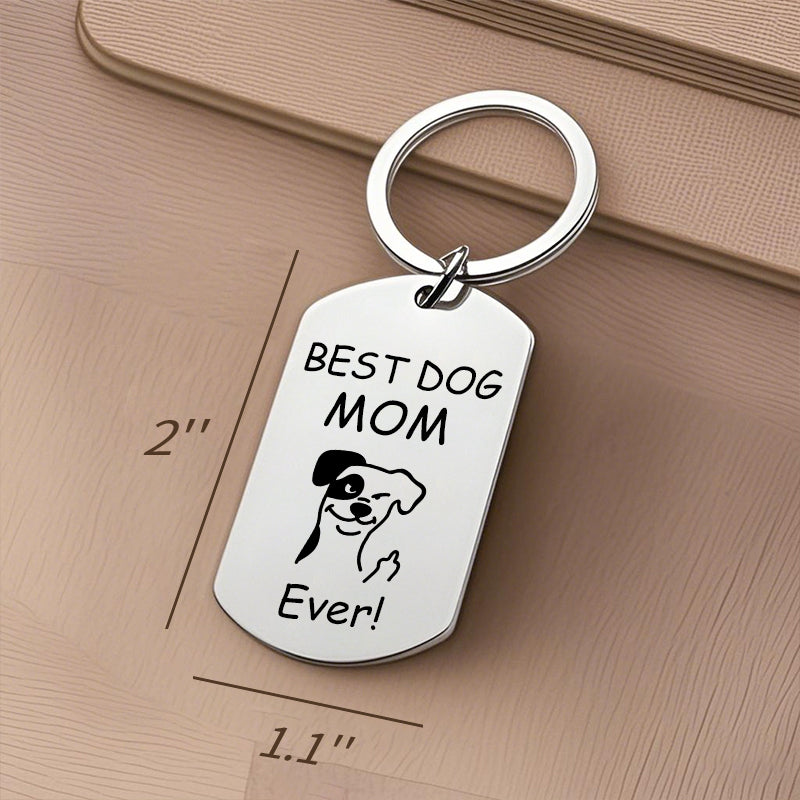 Custom Photo Best Dog/Cat Parents – Funny Personalized Pet Keychain – Gift for Dog & Cat Lovers