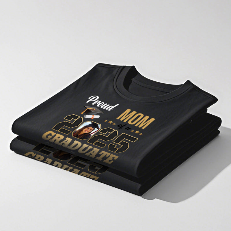 Custom Photo Graduation Congratulations T-Shirt – Personalized Gift for Graduates, Family, Siblings, Brothers & Sisters