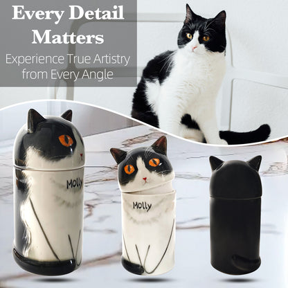 Custom Bespoke Hand-Painted Ceramic Pet Urn - A Timeless Tribute to Your Pet’s Memory-Sympathy Gift For Pet Owners, Pet Lovers