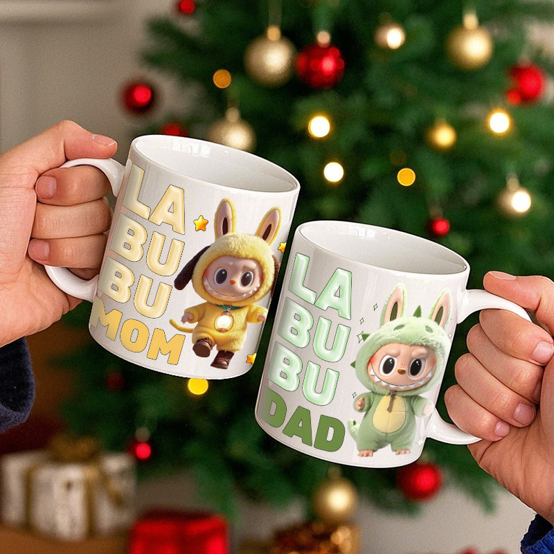 Personalized 3D Character Mug – Cute Forest Friend Design with Title – Gift for Besties, Kids & Families