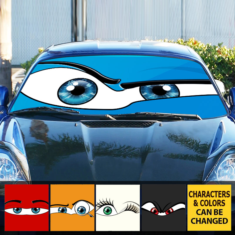Custom Face Expression – Fun Personalized Auto Windshield Sunshade, Car Window Protector – Cool Gift For Car Lovers, Drivers With Attitude