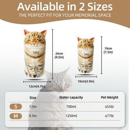 Custom Hand-Painted Ceramic Pet Urn - A Beautiful Resting Place for Your Companion-Sympathy Gift For Pet Owners, Pet Lovers