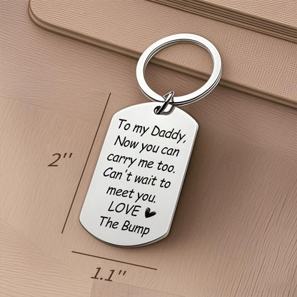 Custom Photo To Daddy Now You Can Carry Me Too– Personalized Keepsake Gift for Expectant Dads, New Fathers, and Baby Announcements