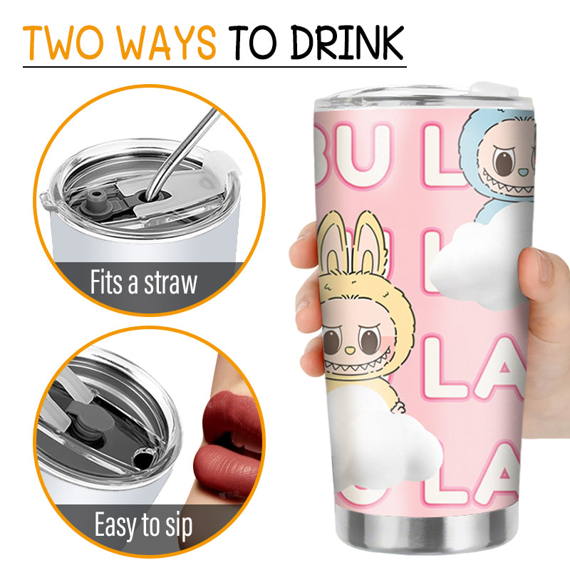 Custom Personalized “Cute Forest Friend” 20oz Stainless Steel Tumbler – Perfect Gift for Family, Friends, Toy Lovers