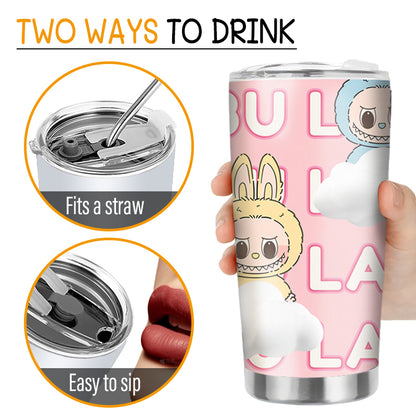 Custom Personalized “Cute Forest Friend” 20oz Stainless Steel Tumbler – Perfect Gift for Family, Friends, Toy Lovers