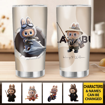 Custom Personalized “Cute Forest Friend” 20oz Stainless Steel Tumbler – Perfect Gift for Friends, Family & Toy Lovers