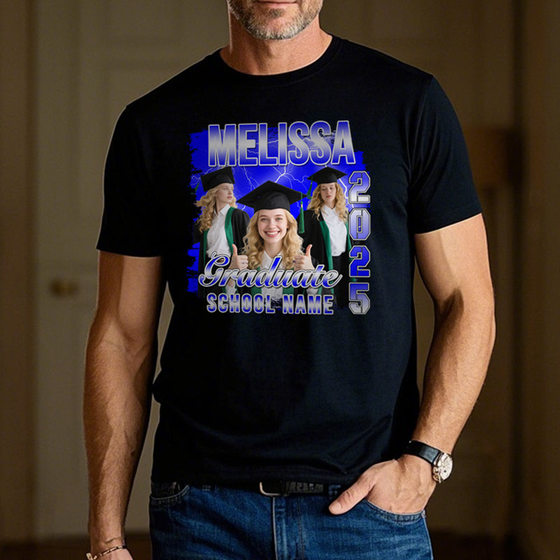 Custom Photo Graduation T-Shirt – Personalized Keepsake for Graduates & Loved Ones
