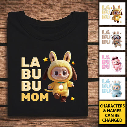 Personalized Big-Eyed Forest Friend T-Shirt – Cute Character Design with Custom Title – Gift for Friends, Besties, Kids & Families