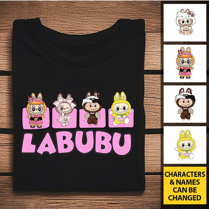 Personalized Forest Character Combo T-Shirt – Cute Big-Eyed Design – Gift for Besties, Friends & Families