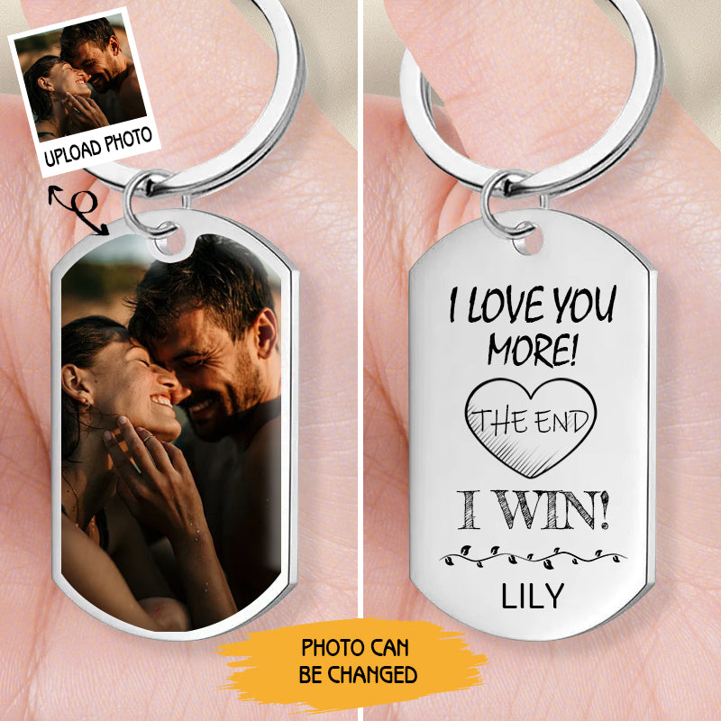 Custom Photo I Love You More – Personalized Keepsake Gift for Couples, Anniversaries, and Valentine’s Day