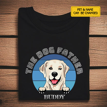 Personalized “The Dog Father/Mother” T-Shirt – Custom Pet Lover Tee – Gift for Dog Moms, Dads & Pet Owners