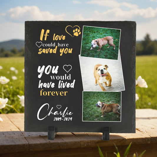 Pet Memorial Square-shaped Stone Custom