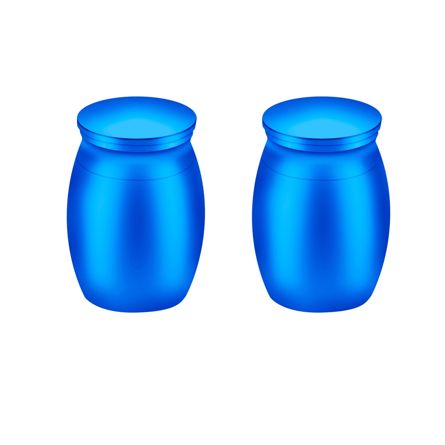 Mini Pet Memorial Stainless Steel Urns- Sapphire Blue